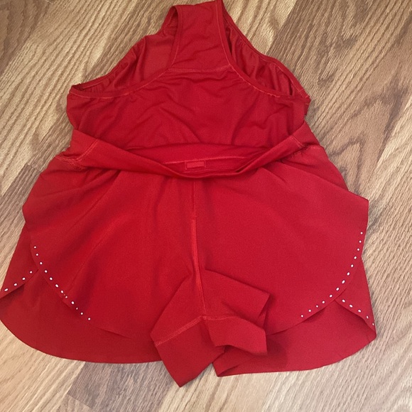 Women's Red Athletic Shorts lululemon 4 lined fast and free reflective - Picture 5 of 5